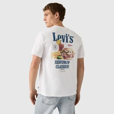 Camiseta Levi's Blanca Hombre 2