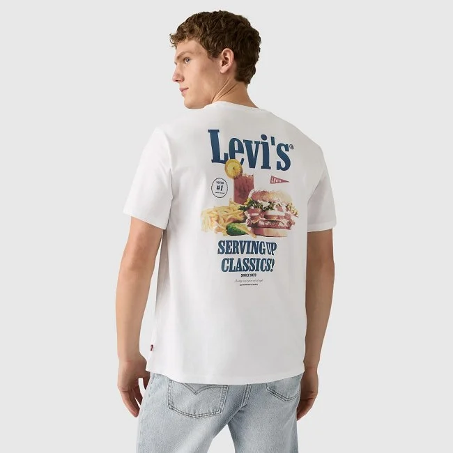 Camiseta Levi's Blanca Hombre