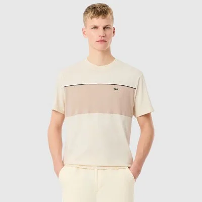 Camiseta Lacoste Beige Hombre