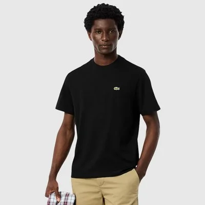 Camiseta Lacoste Negra Hombre