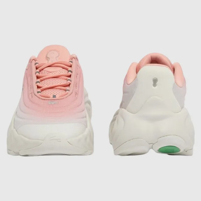 Zapatillas Lacoste Blancas y Rosas Mujer