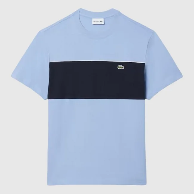 Camiseta Lacoste Azul y Negra Hombre