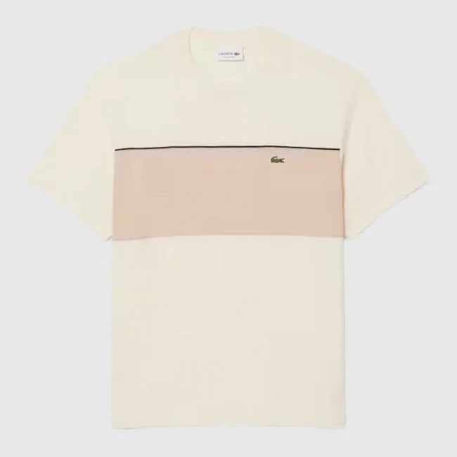 Camiseta Lacoste Beige Hombre
