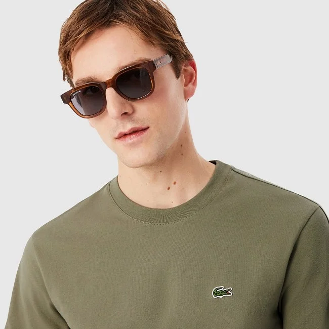 Camiseta Lacoste Kaki Hombre