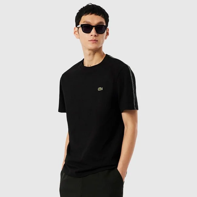 Camiseta Lacoste Negra Hombre