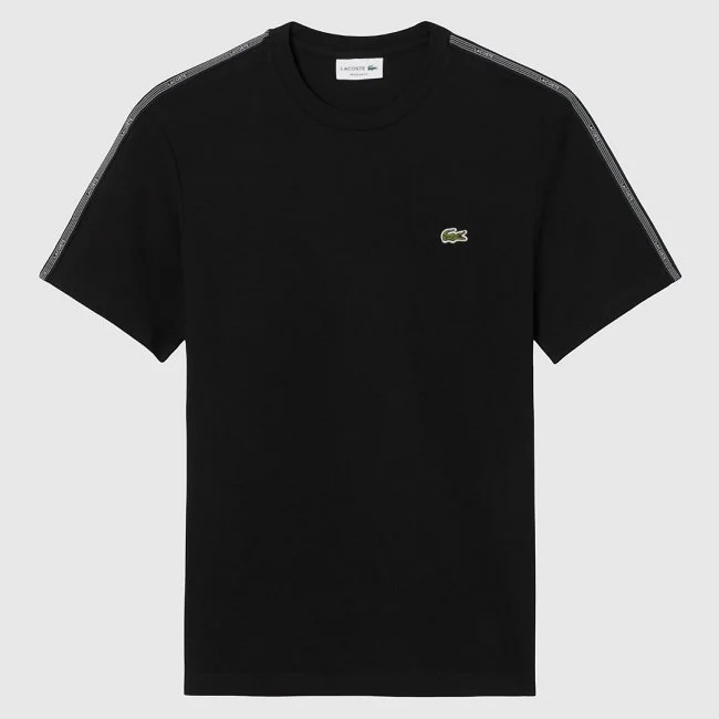 Camiseta Lacoste Negra Hombre