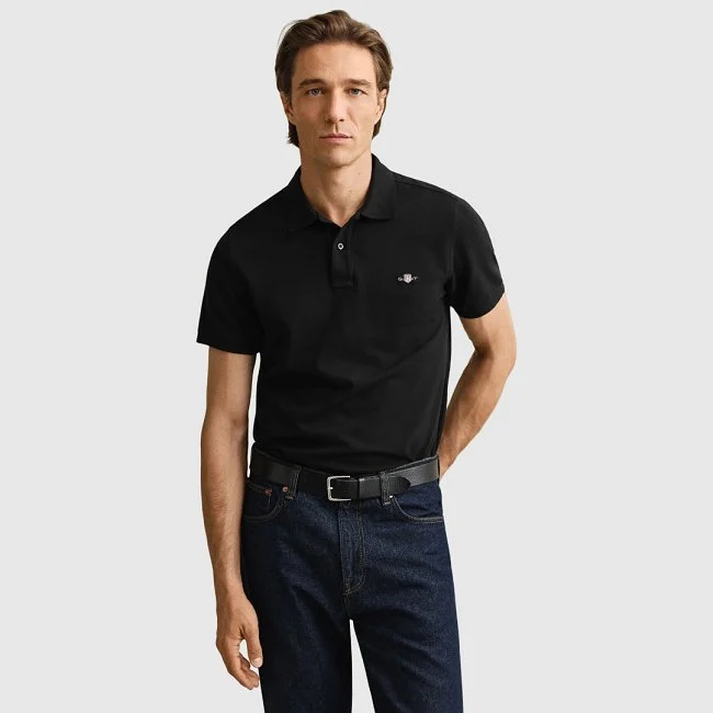 Polo GANT Negro Hombre