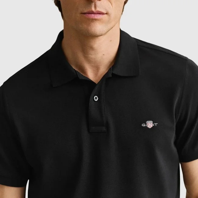 Polo GANT Negro Hombre