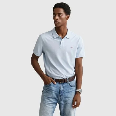 Polo GANT Azul Claro Hombre