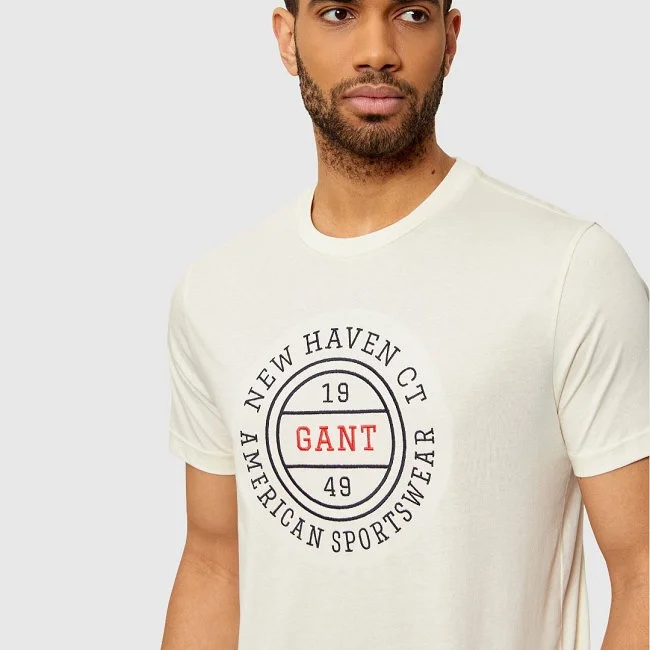 Camiseta GANT Marfil Hombre