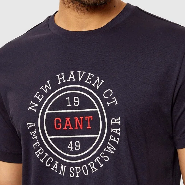 Camiseta GANT Azul Marino Hombre