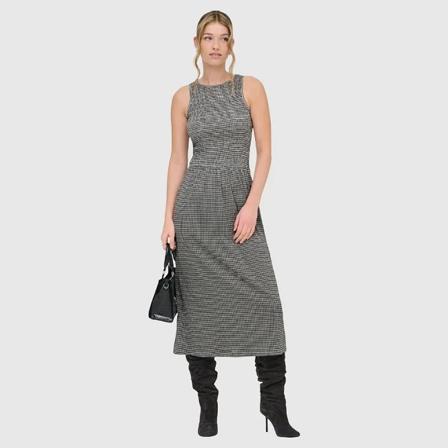 Vestido ONLY Negro y Blanco Mujer