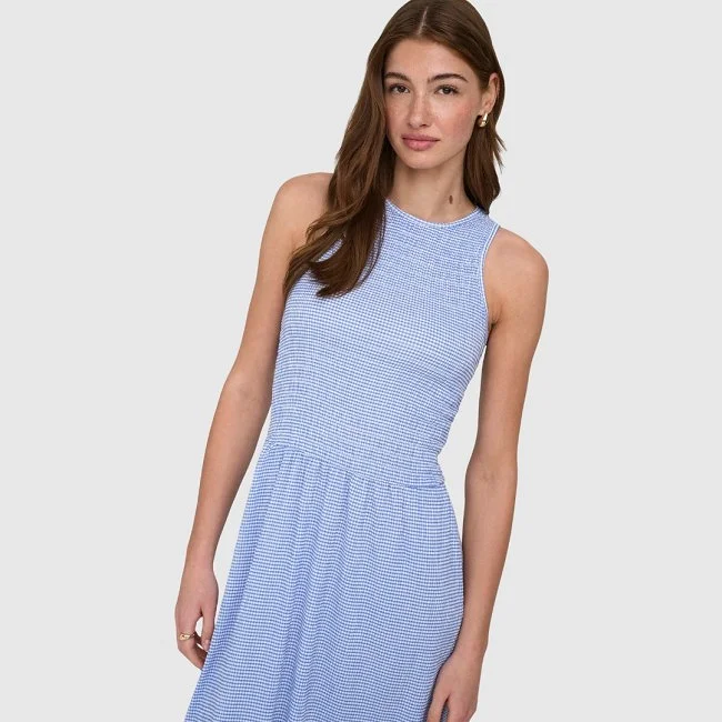 Vestido ONLY Azul y Blanco Mujer