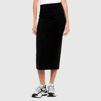 Falda Armani Negra Mujer