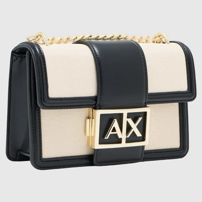 Bolso Armani Exchange Beige y Negro...