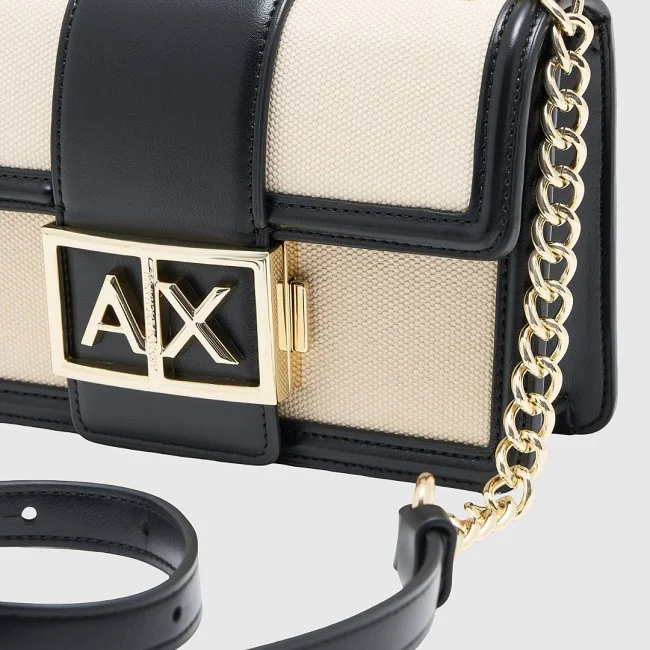 Bolso Armani Exchange Beige y Negro...