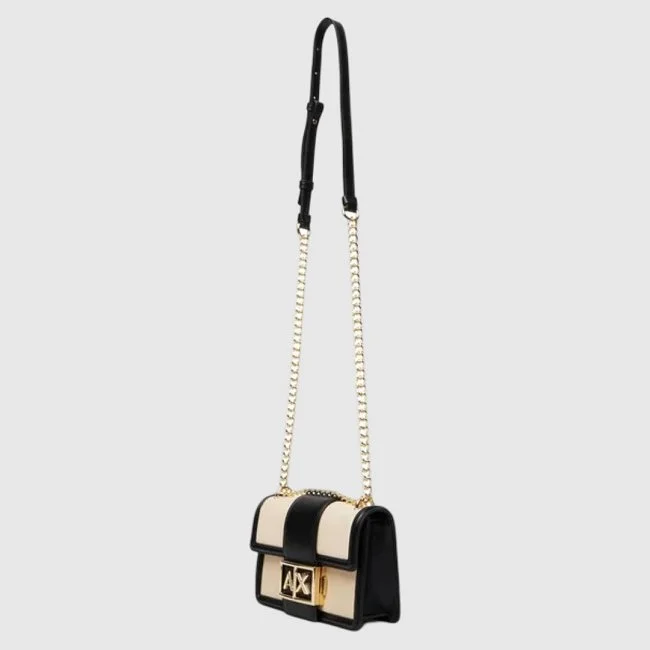 Bolso Armani Exchange Beige y Negro...