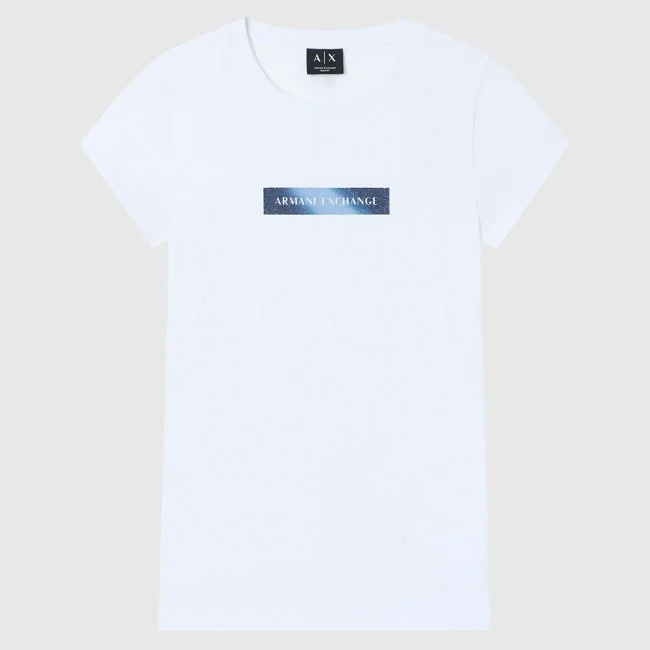 Camiseta Armani Exchange Blanca Mujer