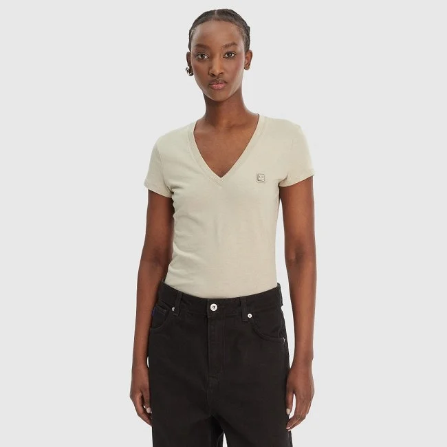 Camiseta Armani Exchange Beige Mujer