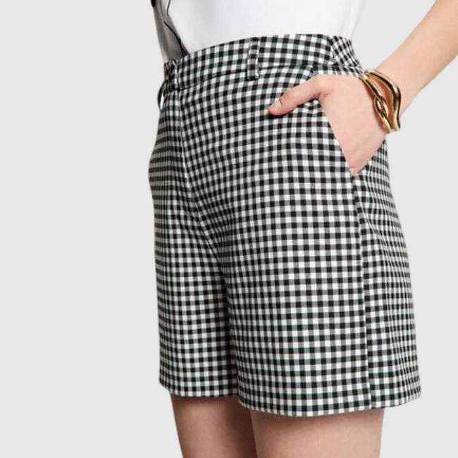 Pantalón Corto Morgan Blanco y Negro...