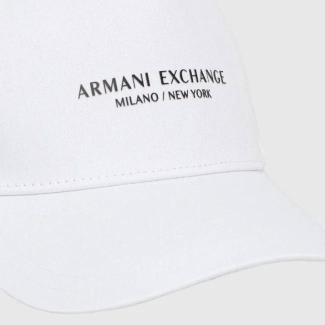 Gorra Armani Exchange Blanca Hombre
