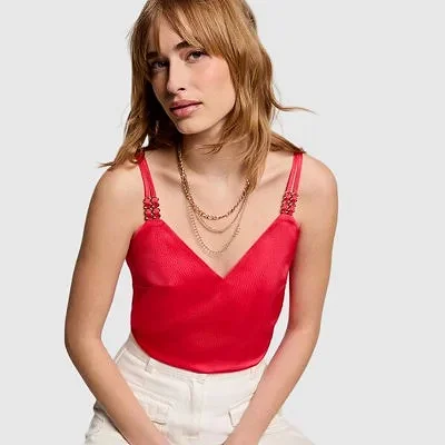 Camiseta Morgan Roja Mujer