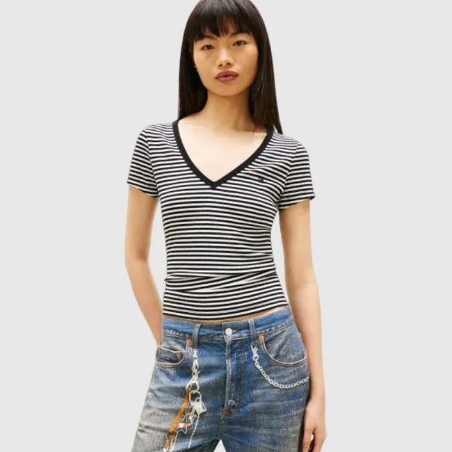 Camiseta Tommy Hilfiger Rayas Mujer