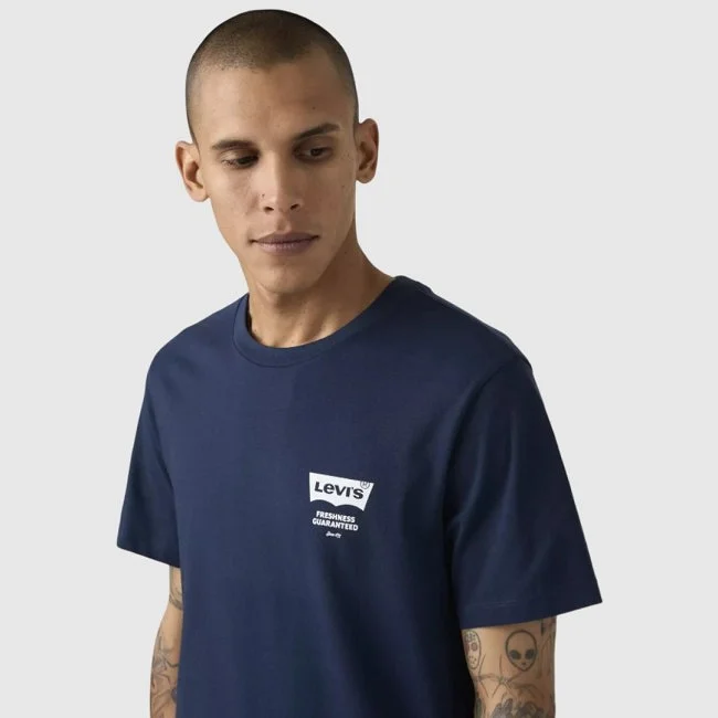 Camiseta Levi's Azul Marino Hombre