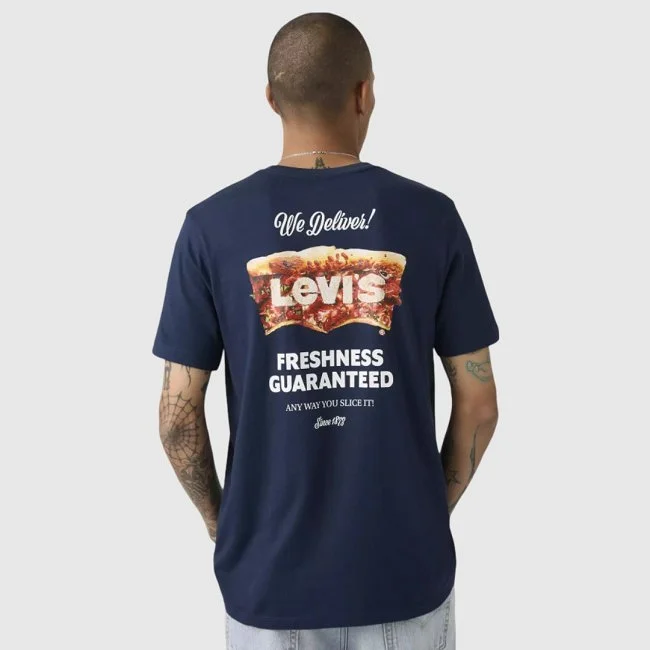 Camiseta Levi's Azul Marino Hombre