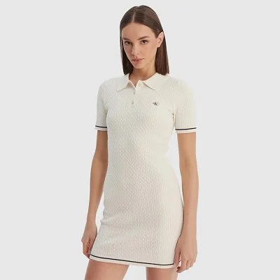 Vestido Calvin Klein Marfil...