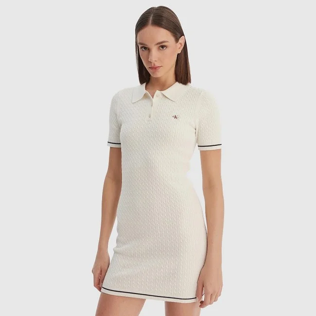 Vestido Calvin Klein Marfil Mujer