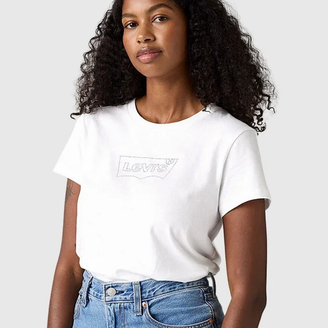 Camiseta Levi's Blanca Mujer