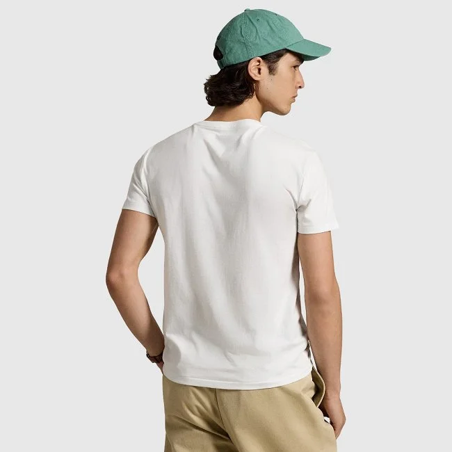 Camiseta Ralph Lauren Blanca Hombre