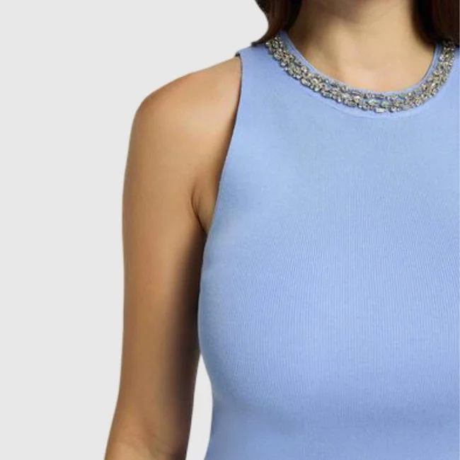 Camiseta Morgan Azul Mujer