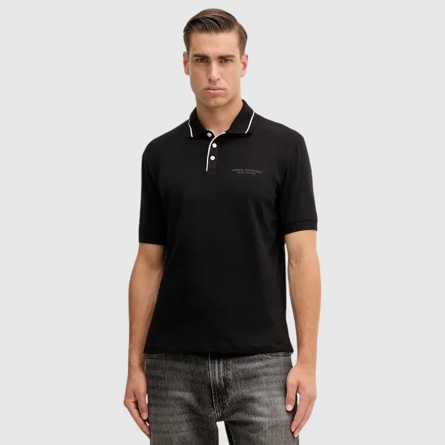 Polo Armani Exchange Negro Hombre