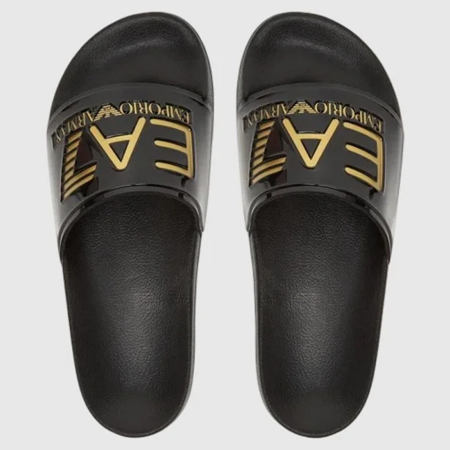 Chanclas Armani Negras Hombre