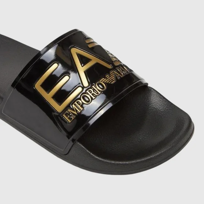 Chanclas Armani Negras Hombre