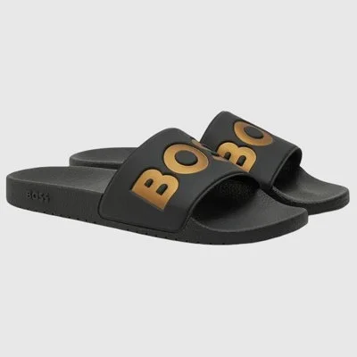 Chanclas Boss Negras Hombre