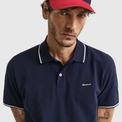 Polo GANT Azul Marino Hombre 2
