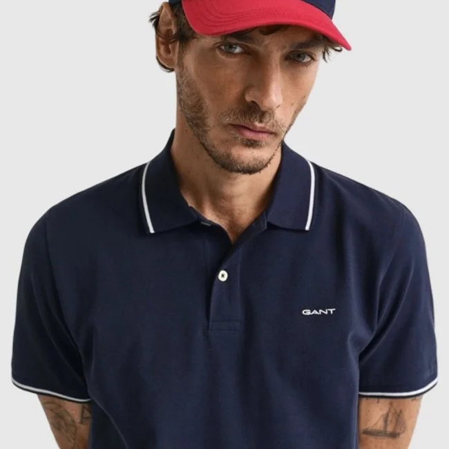 Polo GANT Azul Marino Hombre