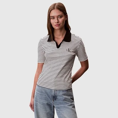 Polo Calvin Klein Rayas Mujer