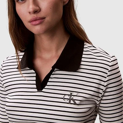 Polo Calvin Klein Rayas Mujer 2