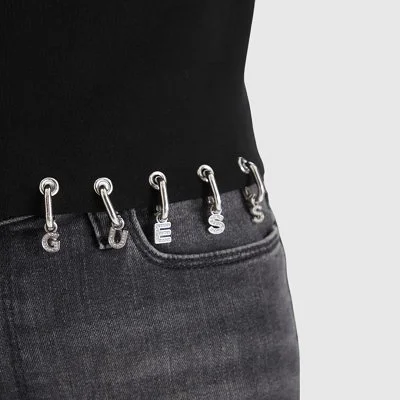 Camiseta Guess Negra Mujer 2