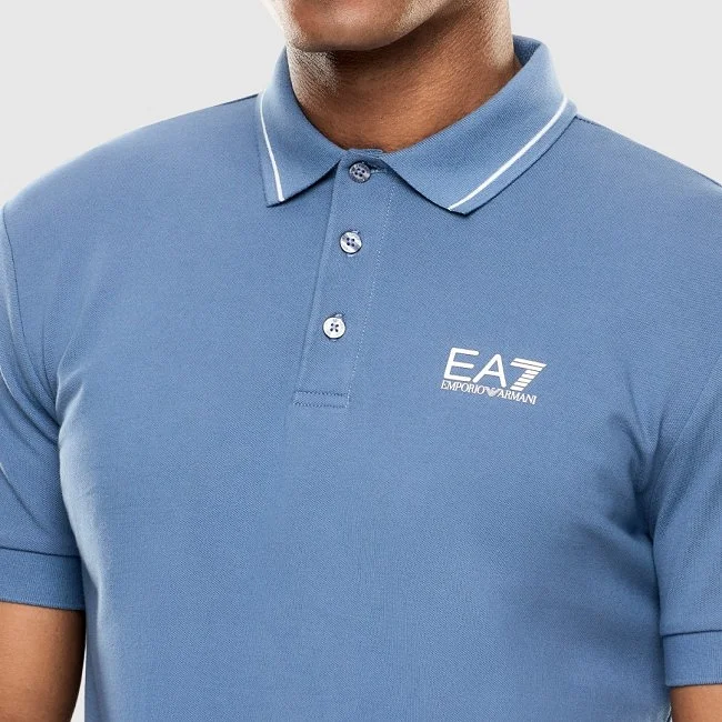 Polo Armani Azul Hombre