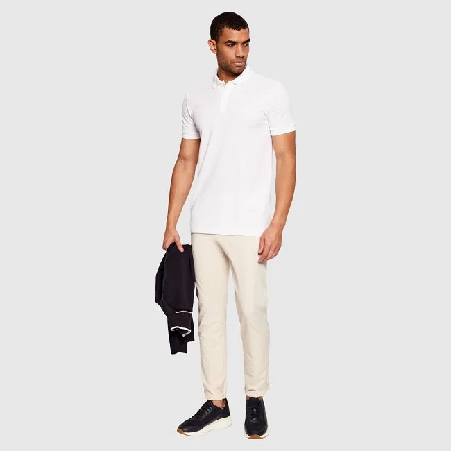 Polo Boss Blanco Hombre