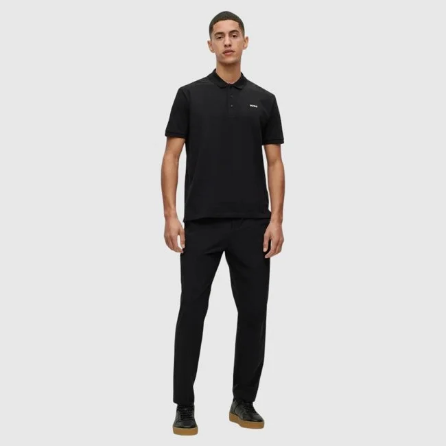 Polo Hugo Negro Hombre
