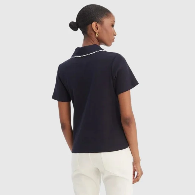 Camiseta Morgan Azul Marino Mujer