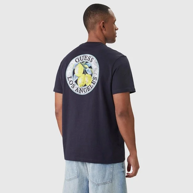 Camiseta Guess Azul Marino Hombre