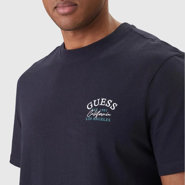 Camiseta Guess Azul Marino Hombre