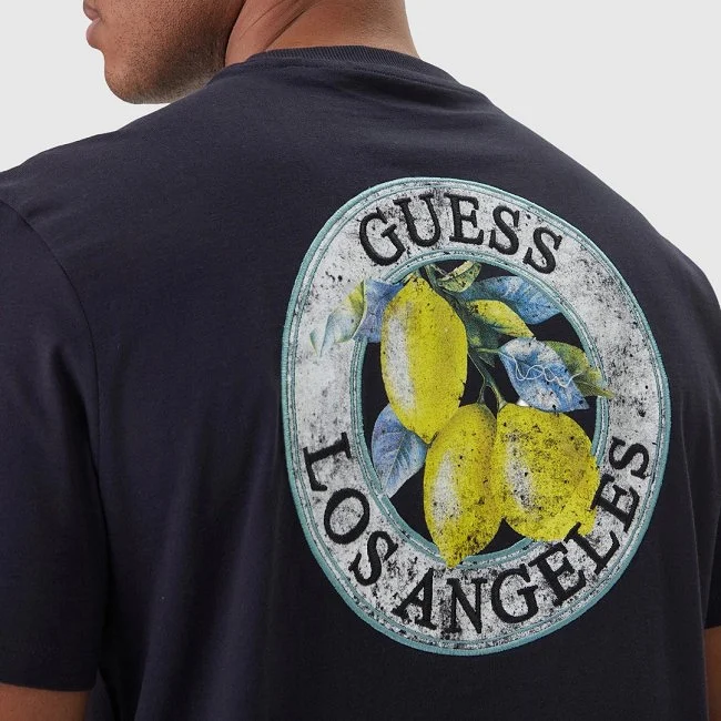 Camiseta Guess Azul Marino Hombre